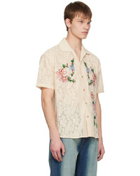 Andersson Bell Beige Flower Mushroom Shirt