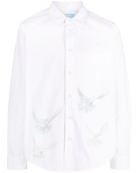 3PARADIS Bird Print Cotton Shirt