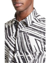 Versace Collection Slim Fit Allover Print Sport Shirt