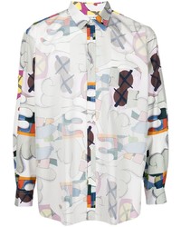 Comme Des Garcons SHIRT Comme Des Garons Shirt Graphic Print Longsleeved T Shirt