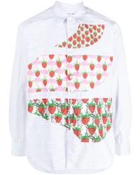 Comme Des Garcons SHIRT Comme Des Garons Shirt Strawberry Print Panel Shirt
