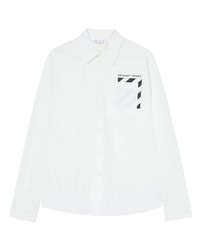 Off-White Diag Stripe Cotton Shirt