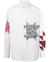 Calvin Klein 205W39nyc Embellished Patchwork Shirt