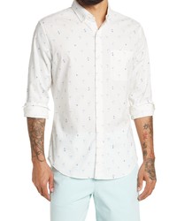 Bonobos Everyday Flamingo Print Stretch Cotton Button Up Shirt In But Anyway Flamingoes At Nordstrom