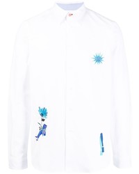 PS Paul Smith Floral Embroidery Long Sleeve Shirt