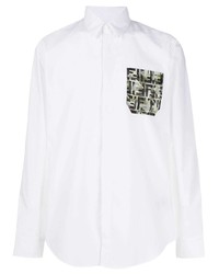 Fendi Front Pocket Cotton Shirt