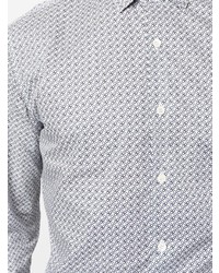 Salvatore Ferragamo Gancini Print Long Sleeve Shirt