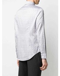 Emporio Armani Geometric Print Slim Fit Shirt