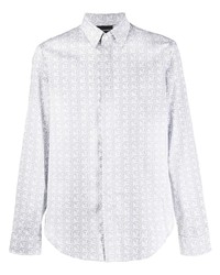 Emporio Armani Geometric Print Slim Fit Shirt