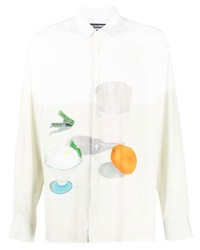 Jacquemus Graphic Print Button Up Shirt