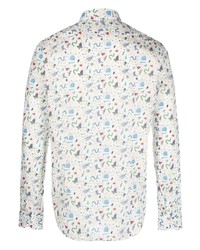 Manuel Ritz Graphic Print Cotton Shirt