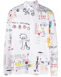 Junya Watanabe MAN Graphic Print Cotton Shirt