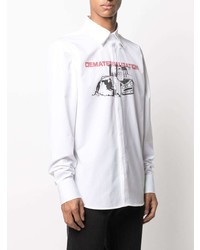 Off-White Graphic Print Long Sleeve Shirt