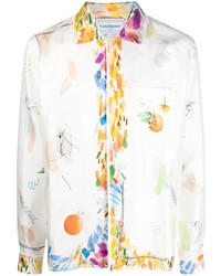 Casablanca Graphic Print Long Sleeve Shirt