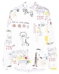 Junya Watanabe MAN Graphic Print Long Sleeved Shirt