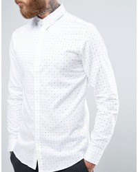 Selected Homme Long Sleeve Slim Shirt In Print