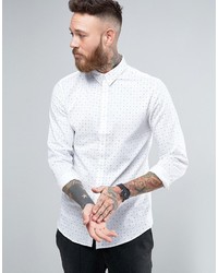 Selected Homme Long Sleeve Slim Shirt In Print
