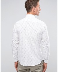 Selected Homme Long Sleeve Smart Shirt With Button Down Collar With Allover Print