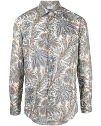 Etro Leaf Print Cotton Shirt