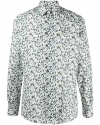 Karl Lagerfeld Leaf Print Long Sleeve Shirt