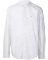 Armani Exchange Logo Embroidered Cotton Shirt