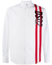DSQUARED2 Logo Embroidered Shirt
