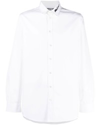 Moschino Logo Print Button Up Shirt