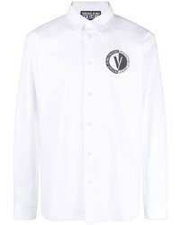 VERSACE JEANS COUTURE Logo Print Buttoned Shirt
