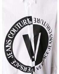 VERSACE JEANS COUTURE Logo Print Cotton Shirt