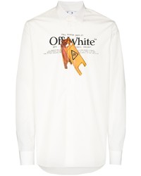 Off-White Logo Print Cotton Shirt