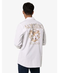 Moschino Logo Print Long Sleeve Shirt