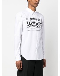 Just Cavalli Logo Print Long Sleeve Shirt