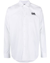 Karl Lagerfeld Logo Print Long Sleeve Shirt