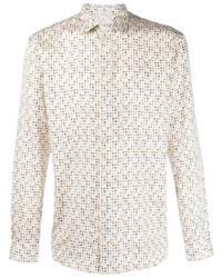 Etro Long Sleeved Dot Print Shirt