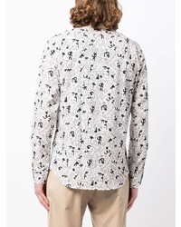 PS Paul Smith Long Sleeved Graphic Print Shirt