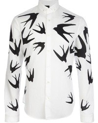 alexander mcqueen bird shirt