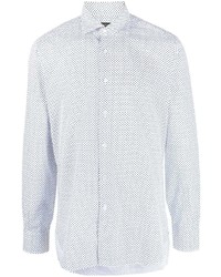 Barba Micro Dot Cotton Shirt