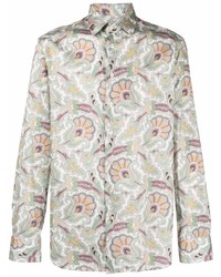 Etro Motif Print Cotton Shirt