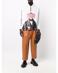 Viktor & Rolf Mushroom Graphic Print Zip Shirt