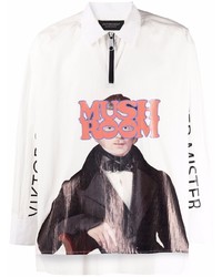 Viktor & Rolf Mushroom Graphic Print Zip Shirt