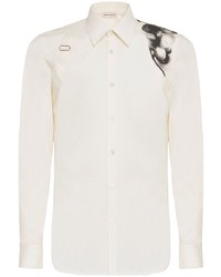 Alexander McQueen Orchid Print Harness Shirt