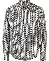 Sandro Oval Print Long Sleeve Shirt