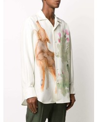 Jil Sander Oversized Coyote Print Shirt