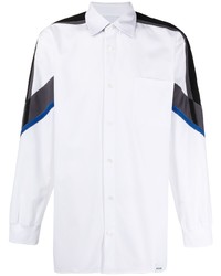 Koché Panelled Sleeves Cotton Shirt