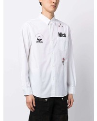 Undercover Patch Detail Cotton Shirt