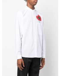 Kenzo Poppy Print Button Down Shirt