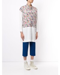 Homme Plissé Issey Miyake Press Print Longline Shirt