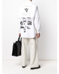 Givenchy Rear Print Two Tone Shirt