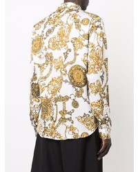 VERSACE JEANS COUTURE Regalia Baroque Print Long Sleeve Shirt