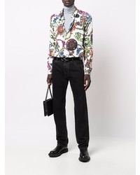 VERSACE JEANS COUTURE Regalia Baroque Print Long Sleeve Shirt